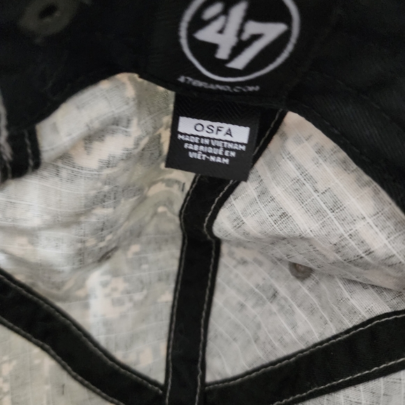 47 Brand Green Camo NY Mets Hat with Black Emblem. Excellent Condition. - Picture 3 of 4